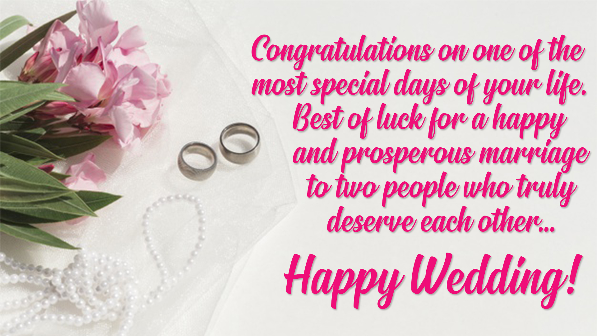 Happy Wedding Wishes Messages For Everyone Marriage Greetings