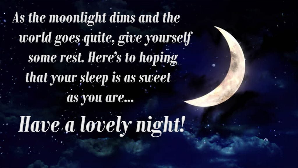 Good Night Wishes, Messages & Greetings Images