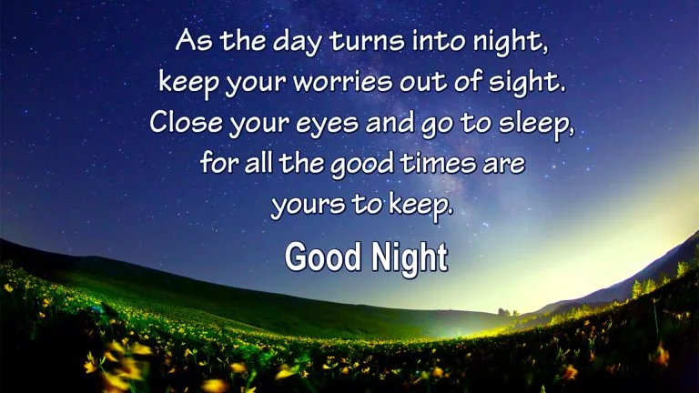 good night greeting image
