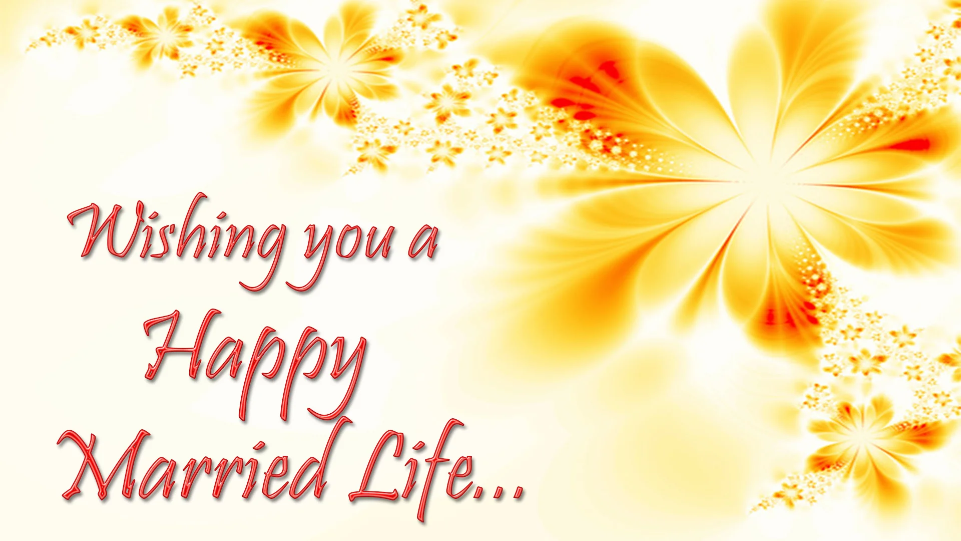 happy married life wishes image