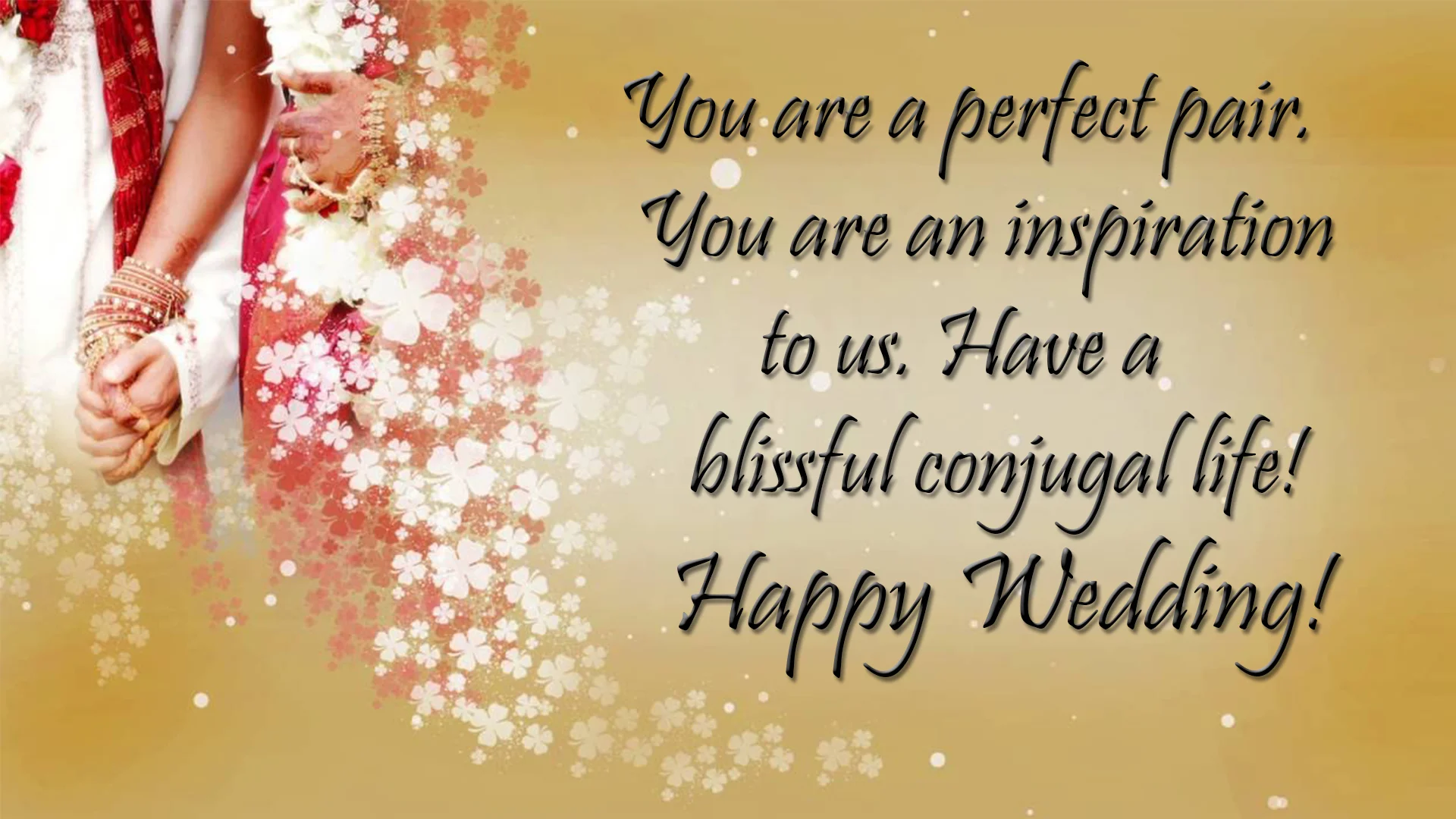 happy wedding wishes image