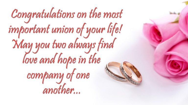 Wedding Wishes, Messages & Greetings With Images