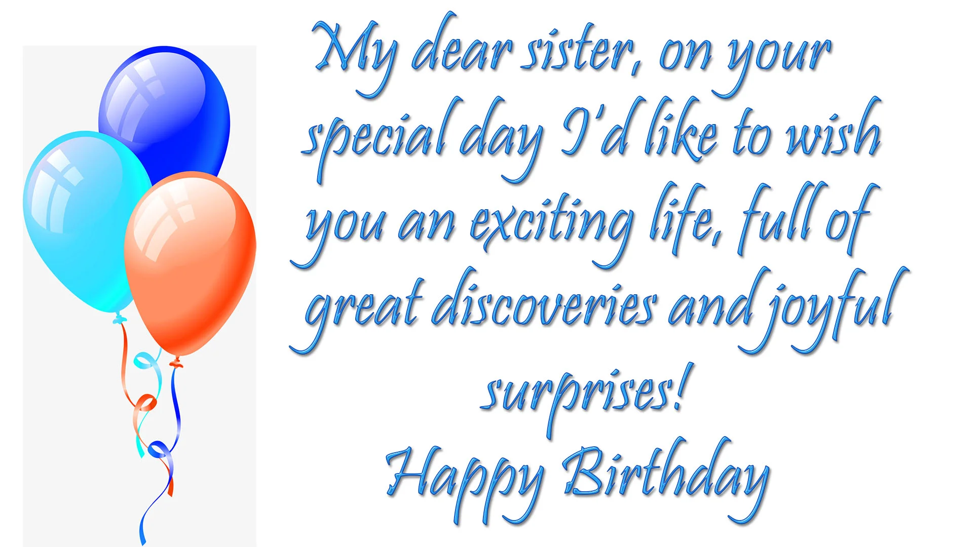 birthday wishes for sister image