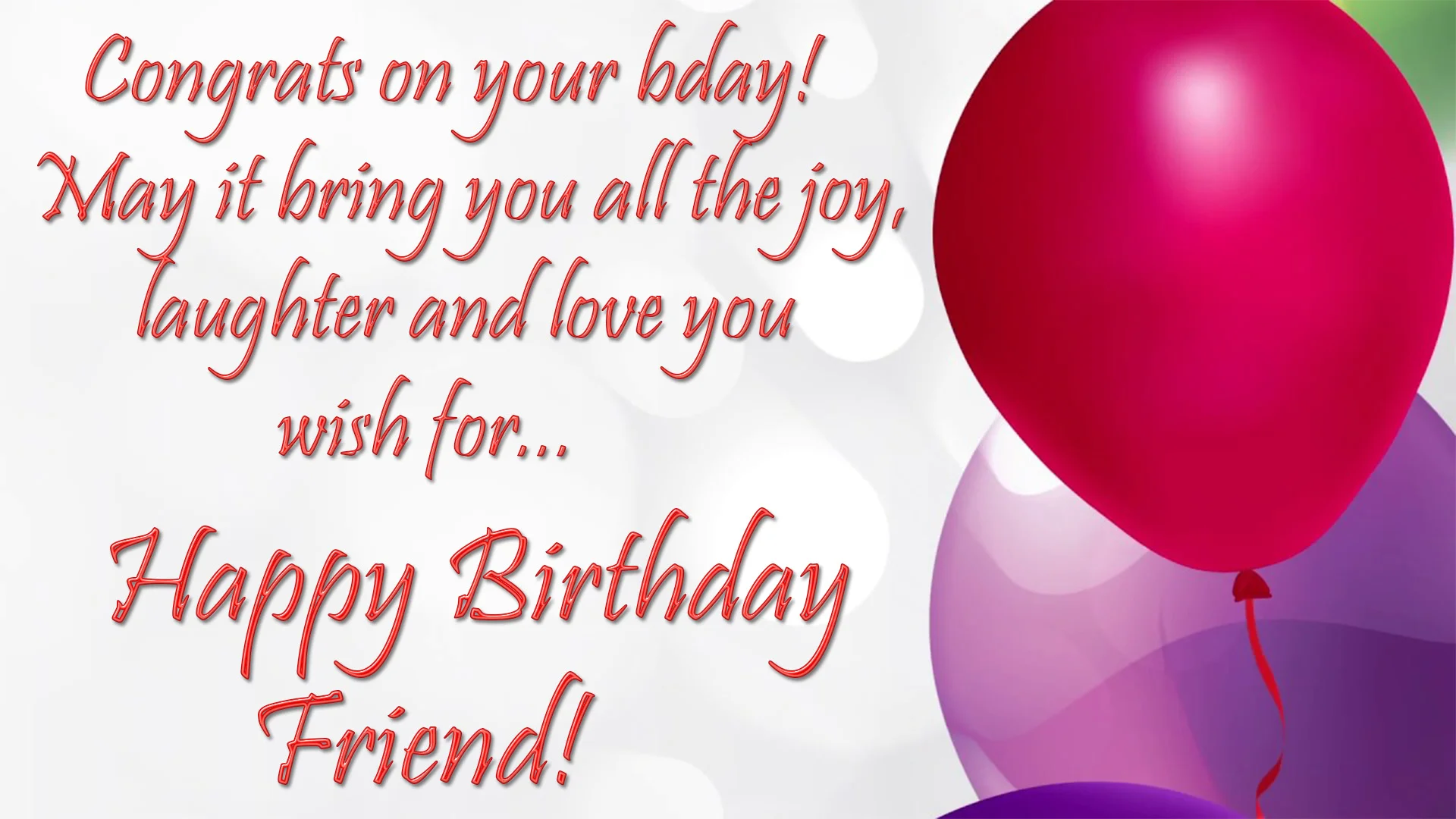 happy bday friend image 2018