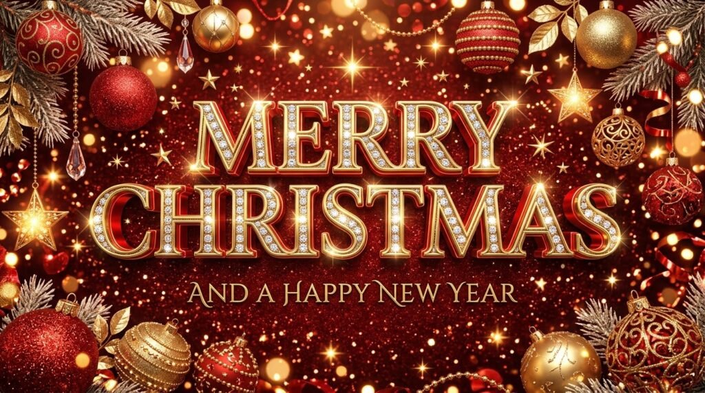 christmas and new year card