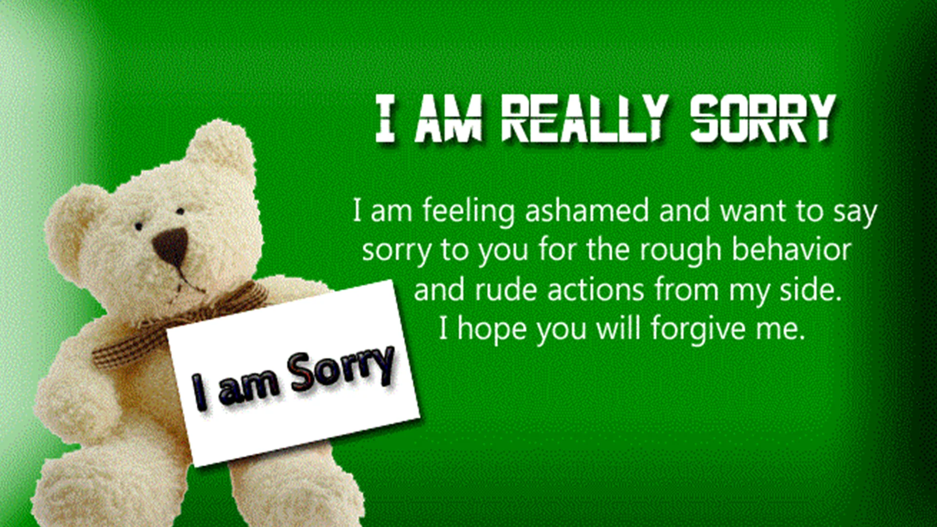 i am sorry card hd image