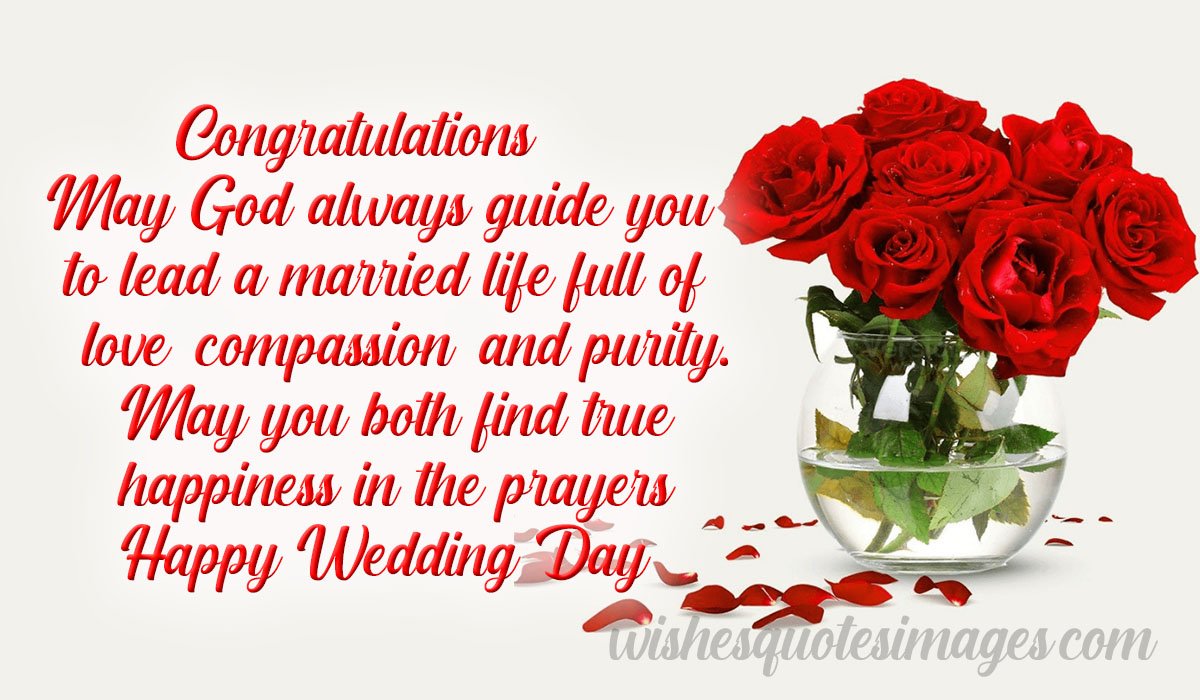 Happy Wedding Day Wishes & Quotes With Images | Marriage Wishes