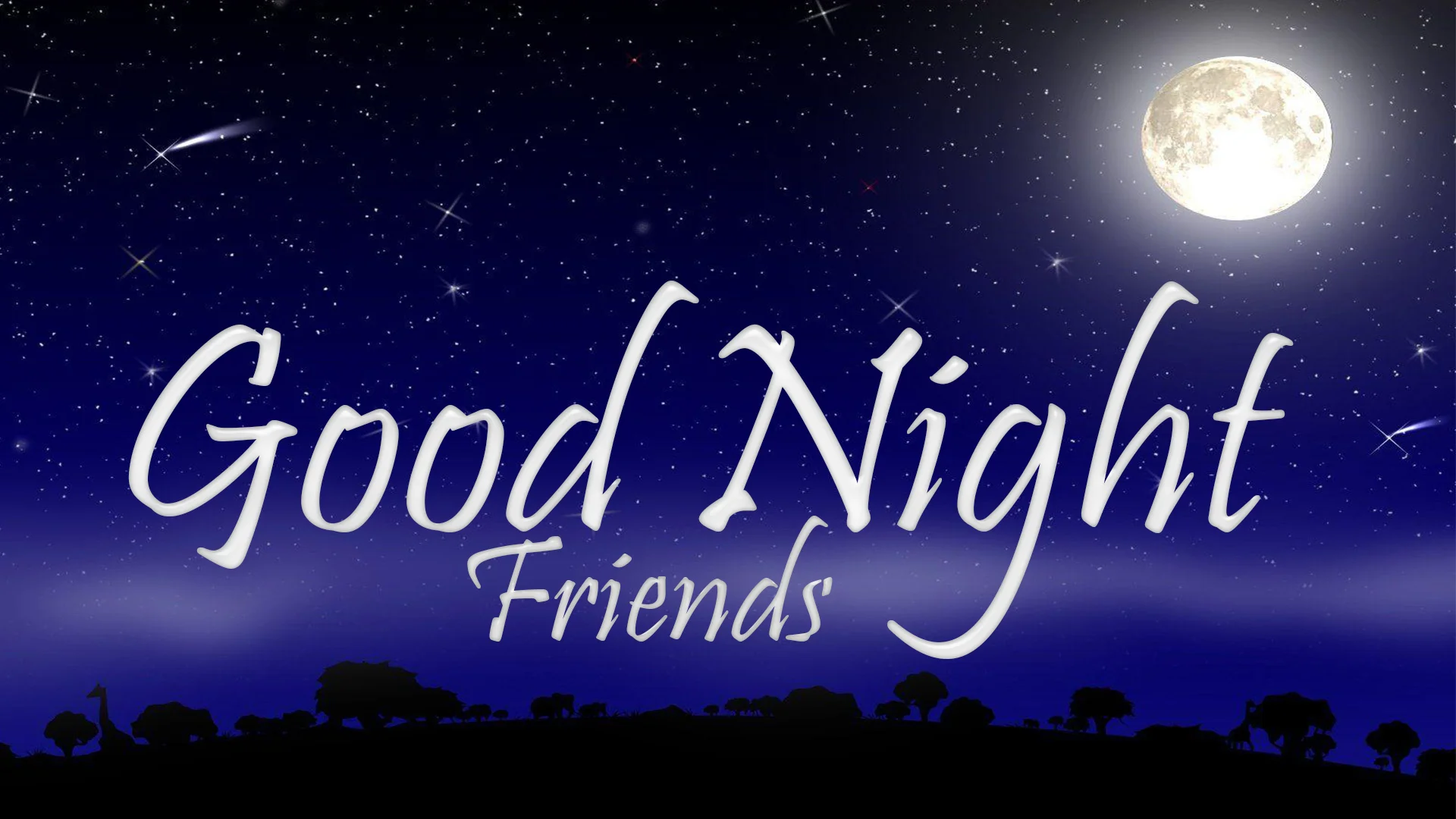good night friends hd image