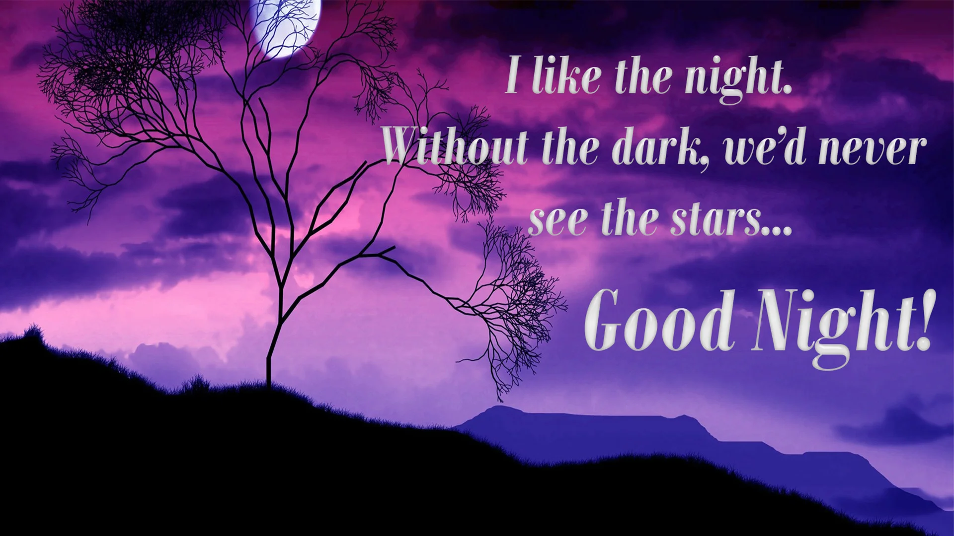 good night hd image with message