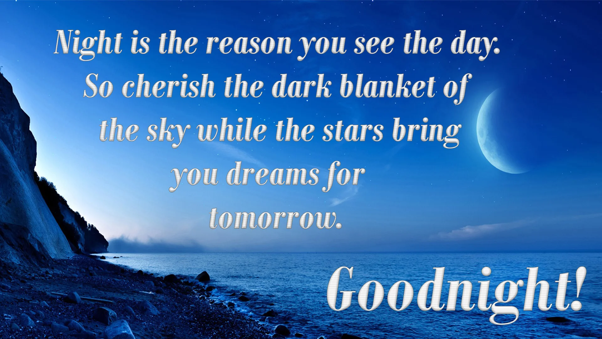 good night message picture