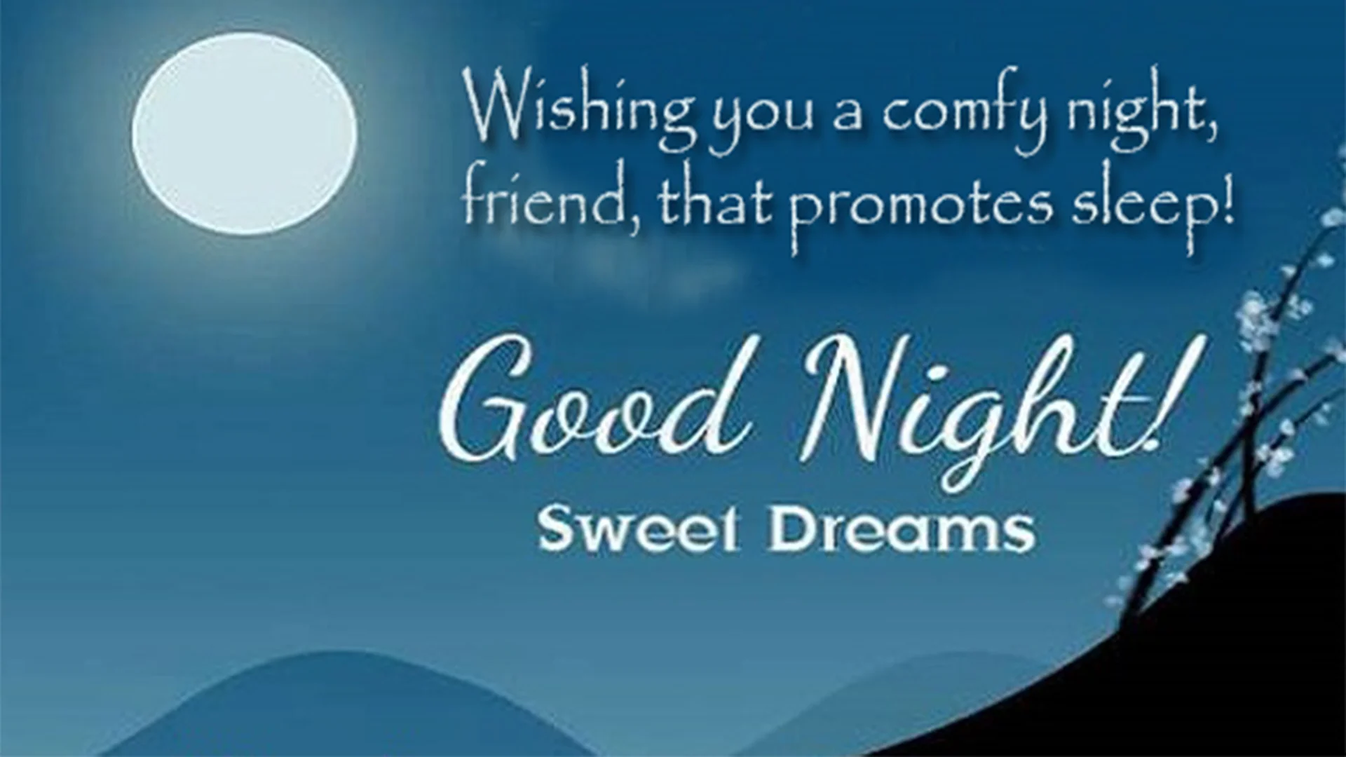 good night messages hd image