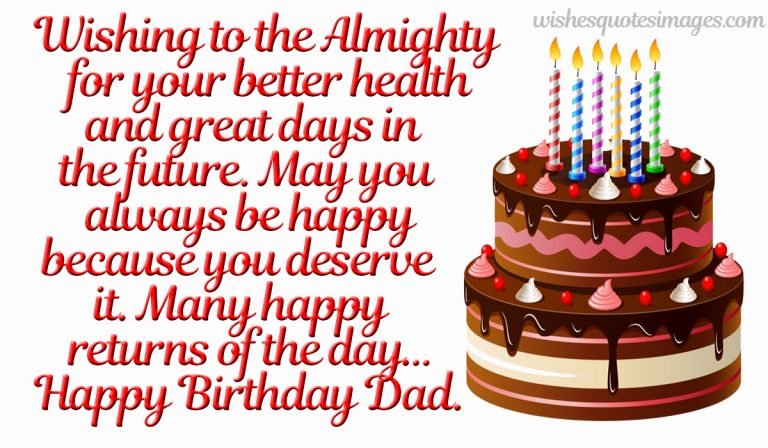 happy birthday message for dad image