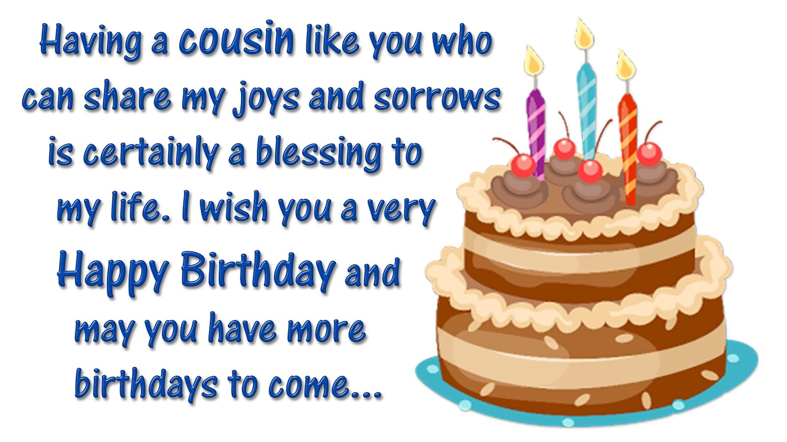 Birthday Wishes For Cousin | Happy Birthday Cousin Images