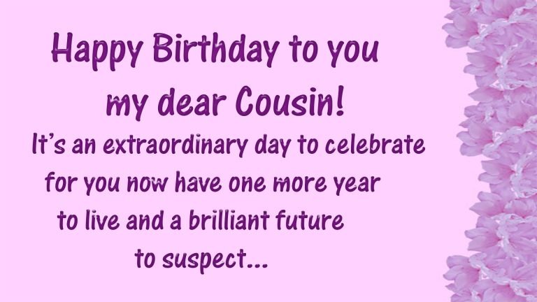 Birthday Wishes For Cousin | Happy Birthday Cousin Images