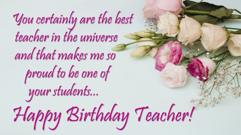 Happy Birthday Teacher GIF Images | Birthday Wishes For Teacher