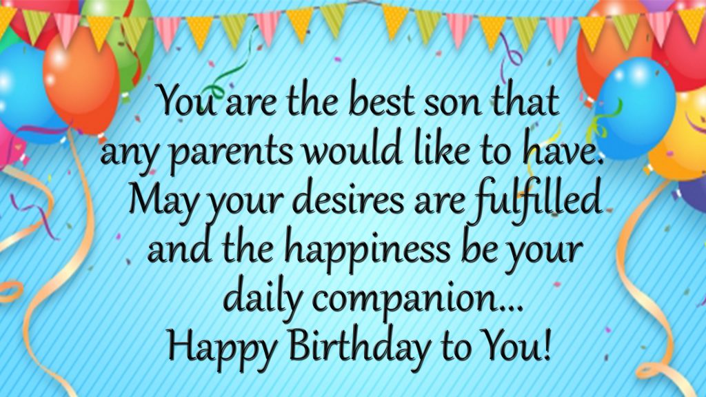 birthday card for dear son image