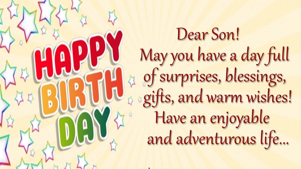 birthday greetings for son