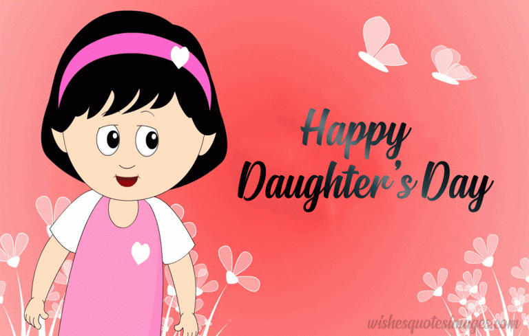 Happy Daughters Day GIF With Beautiful Wishes & Messages