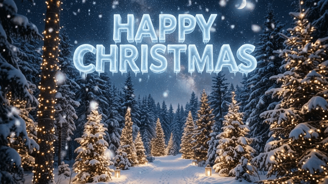 happy christmas gif animation