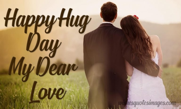 happy hug day my dear image