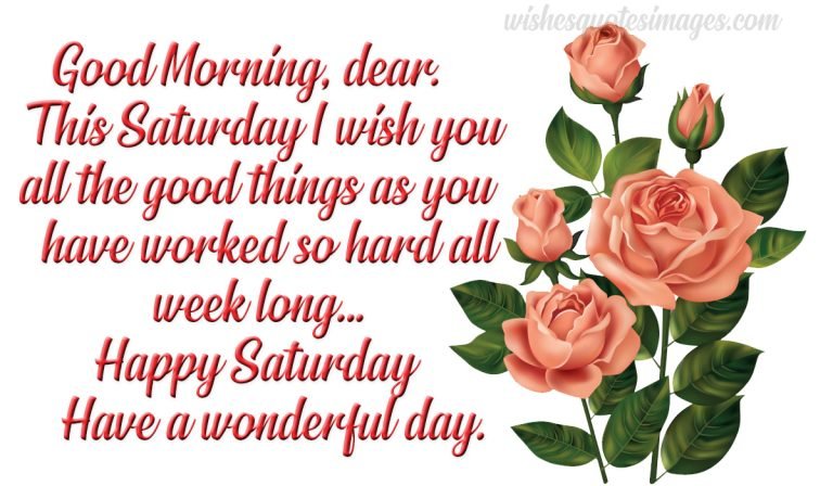 saturday wishes image