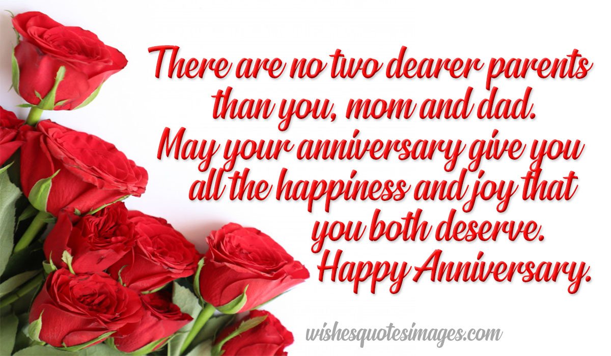 Happy Anniversary Mom Dad | Anniversary Wishes Messages For Parents