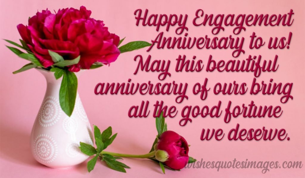 engagement anniversary message