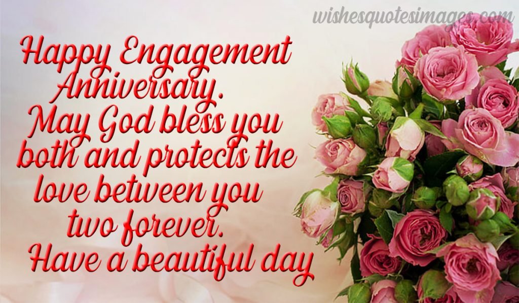 happy engagement anniversary wishes