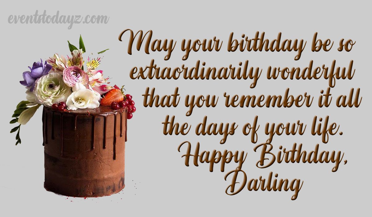 happy birthday darling image