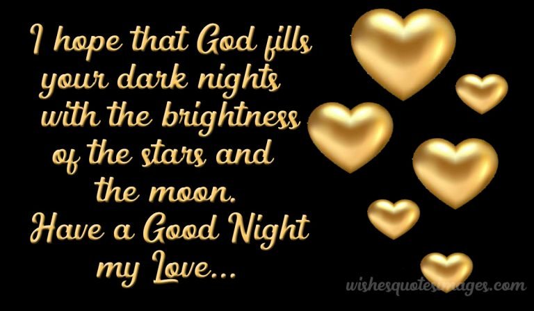 good night messages for him