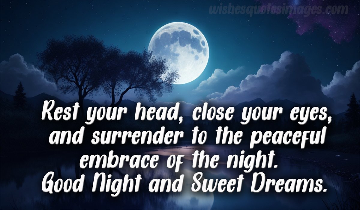good night wishes image