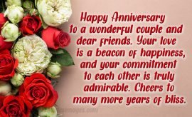 Anniversary Wishes For Friends 