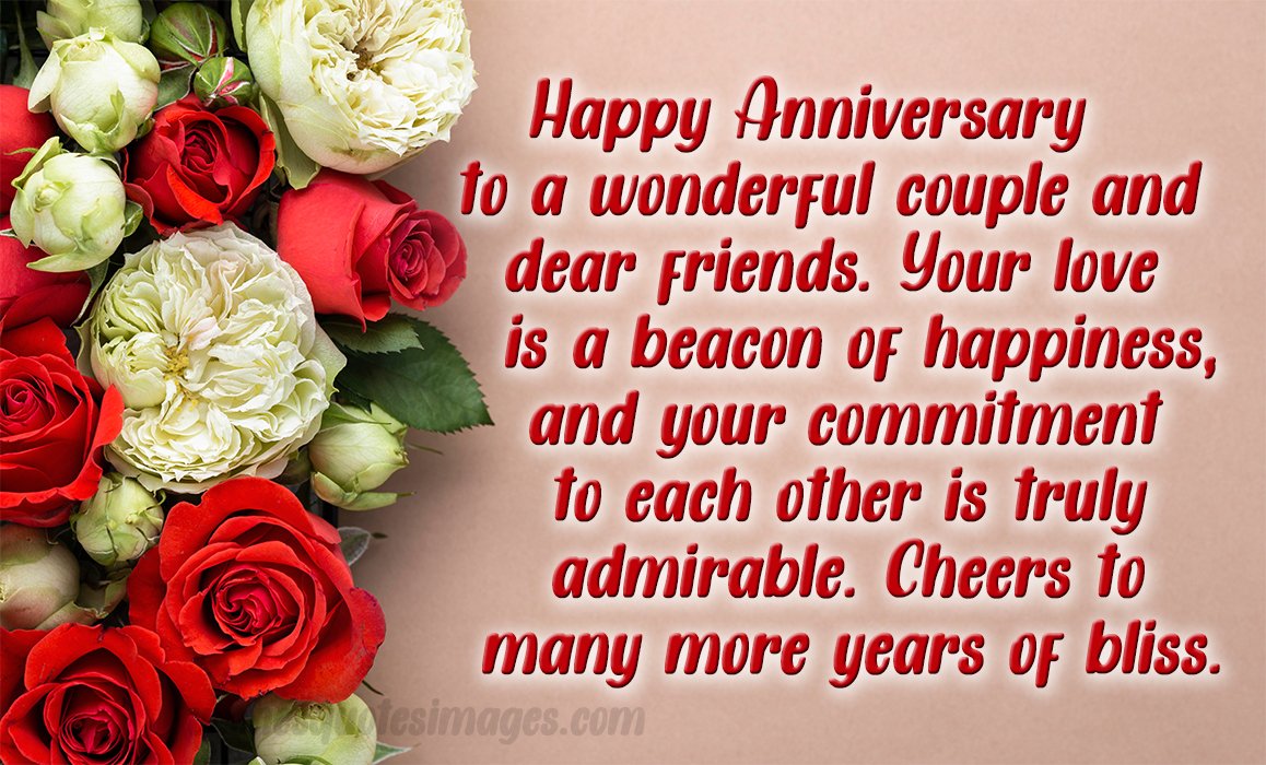 Anniversary Wishes For Friends | Happy Anniversary Friend