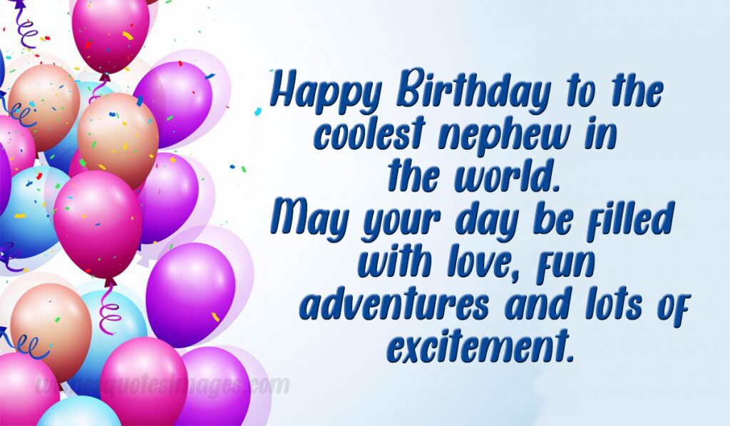 happy birthday wishes for nephew