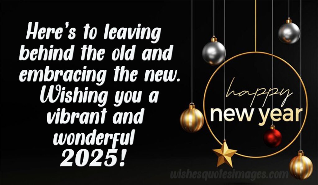 new year card with greetings