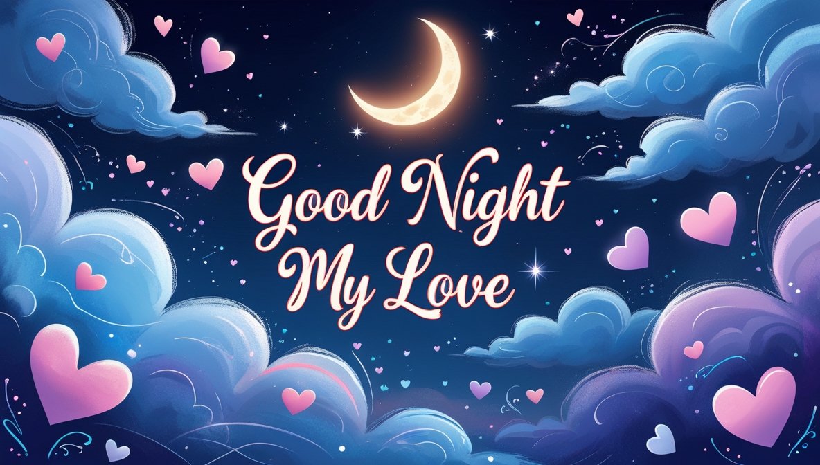 good night lovely image