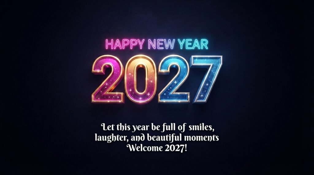 happy new year 2027 greeting image