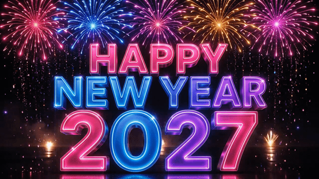 happy new year 2027 gif animation