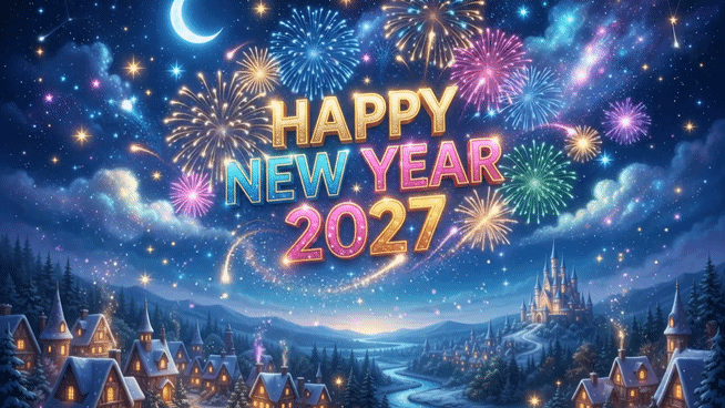 happy new year 2027 gif animation