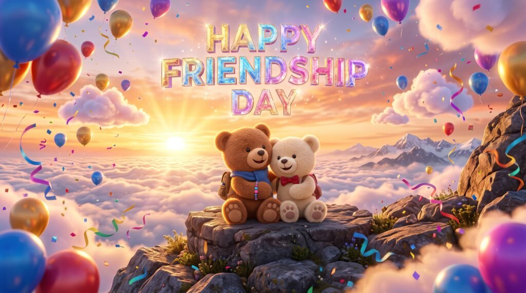 Two_teddy_bears_on_mountain