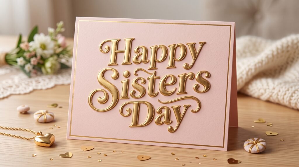 happy sisters day quote image