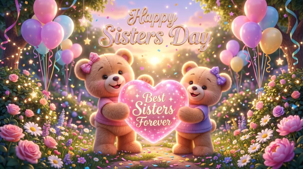 happy sisters day quote image