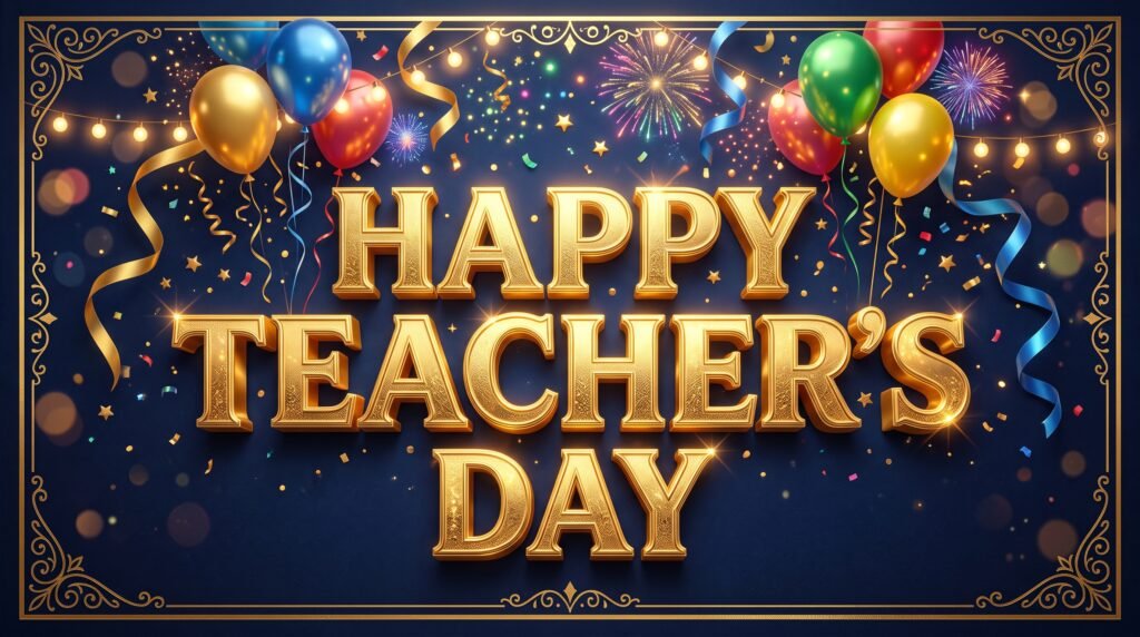 happy teachers day message image