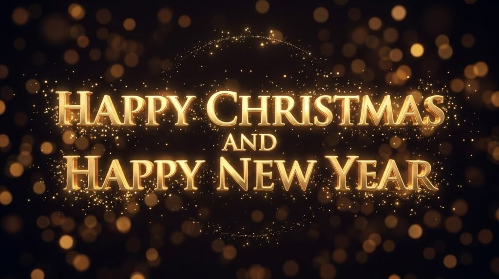 merry christmas and happy new year image