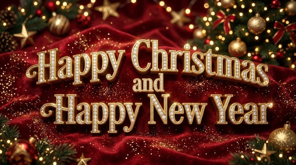 merry christmas & new year image