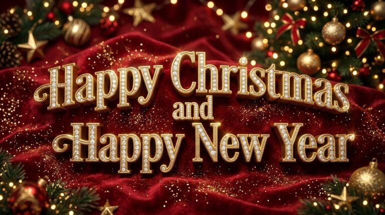 merry christmas & new year image