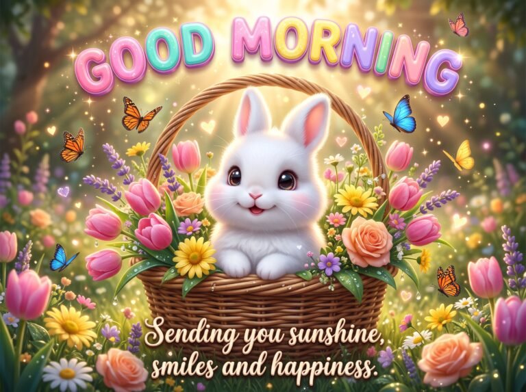good morning greetings bunny
